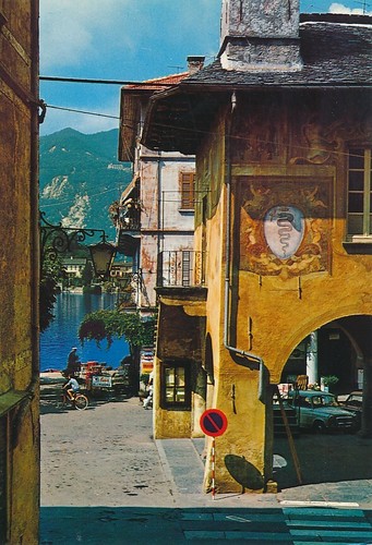 Vecchia cartolina orta - vecchia,
